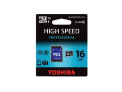 Купить Карта памяти microSD Toshiba microSDHC UHS 16 GB Class 10+SD adapter