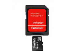 Купить Карта памяти San Disk microSD 16 GB Class 4+SD adapter