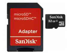 Купить Карта памяти San Disk microSD 32GB class4+adapter