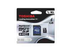 Купить Карта памяти Toshiba microSDHC 4GB Class4+SD adapter