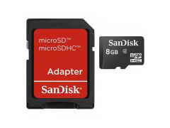 Купить Карта памяти San Disk microSD 8GB Class 4+SD adapter