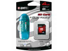 Купить Карта памяти Emtec SD 4Gb 60x+Card Reader+bag