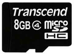 Купить Карта памяти Transcend microSDHC 8 GB Class 4+SD adapter