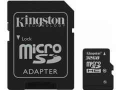 Купить Карта памяти Kingston microSDHC 32GB Class 10+adapter