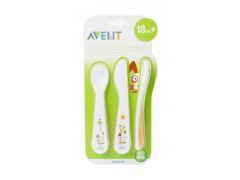 Купить  Детские вилочка, ложечка и нож 18мес+ Philips SCF714/00 